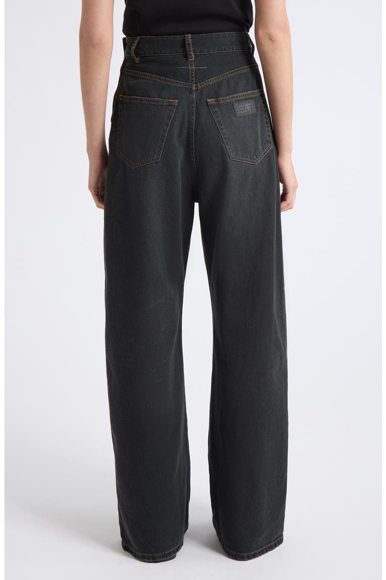 Wide Leg High Waist Jeans, Alternate, color, DARK BLUE