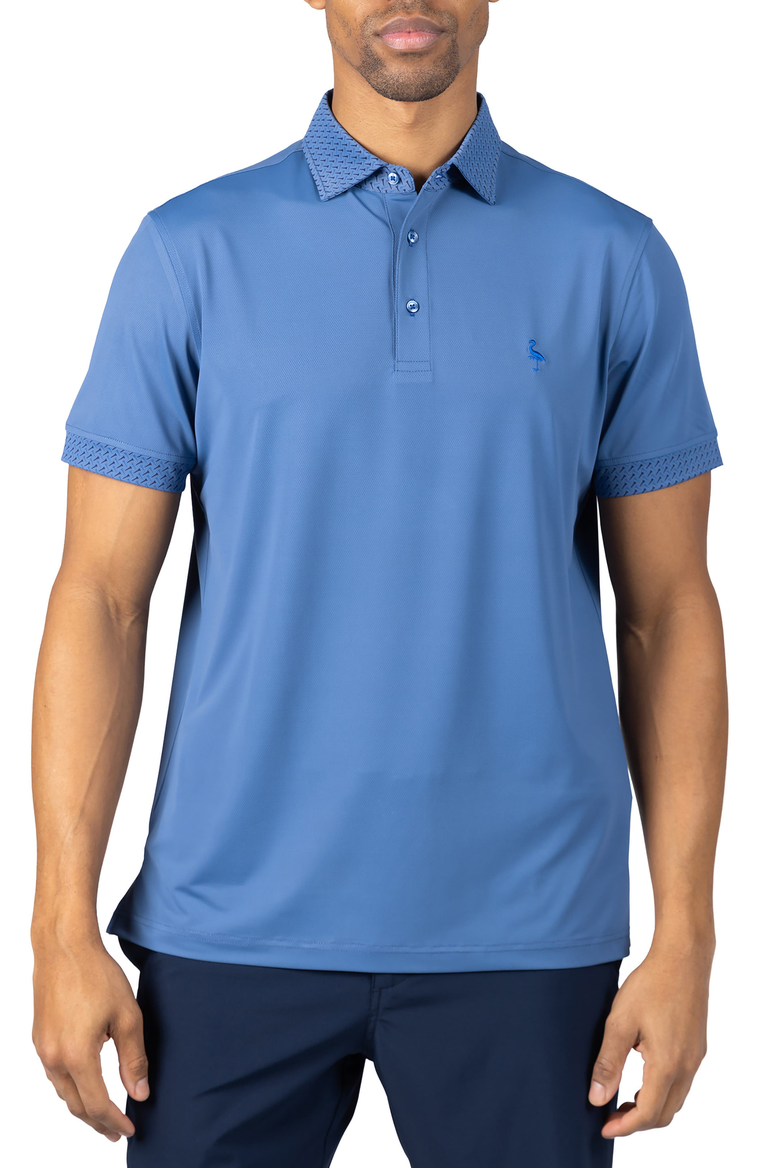 TailorByrd Micro Perforated Performance Polo