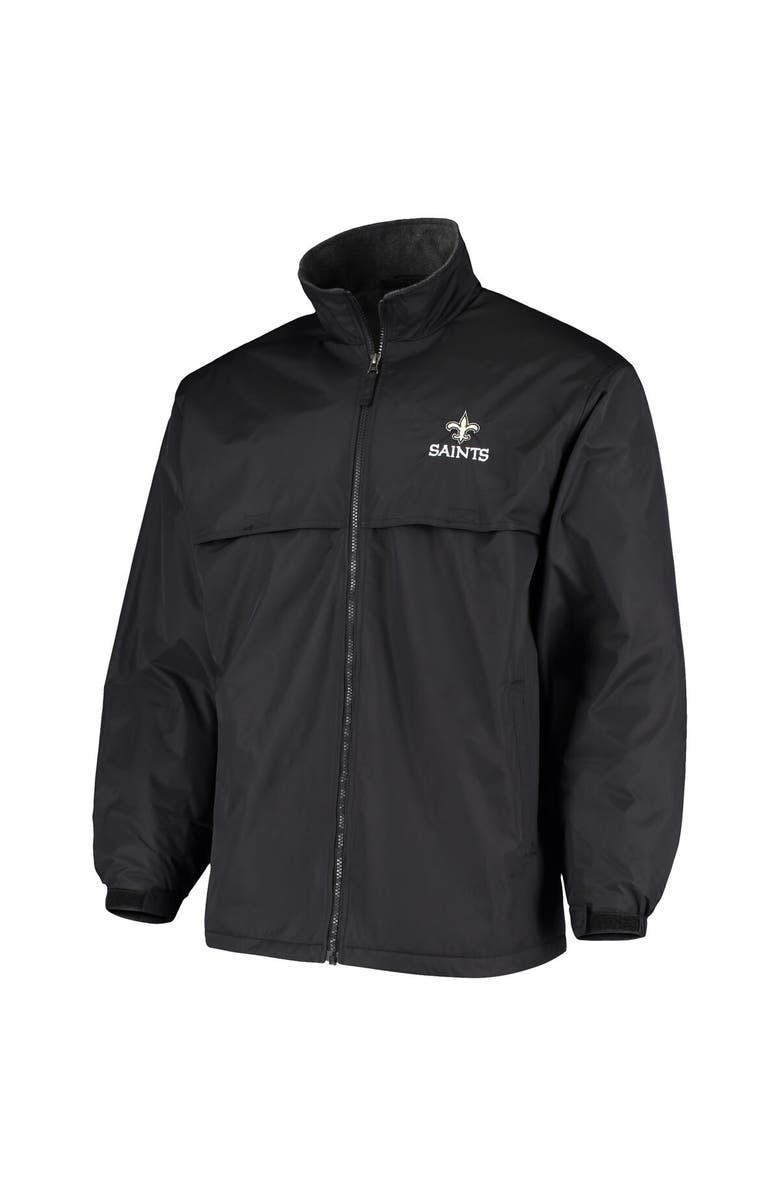 DUNBROOKE Men's Dunbrooke Black New Orleans Saints Triumph Fleece Full-Zip Jacket, Alternate, color, Black