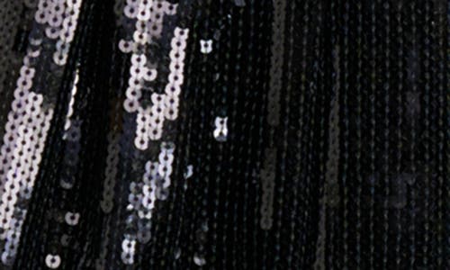 Wayf Maddie Bow Sequin Fit & Flare Minidress In Multi