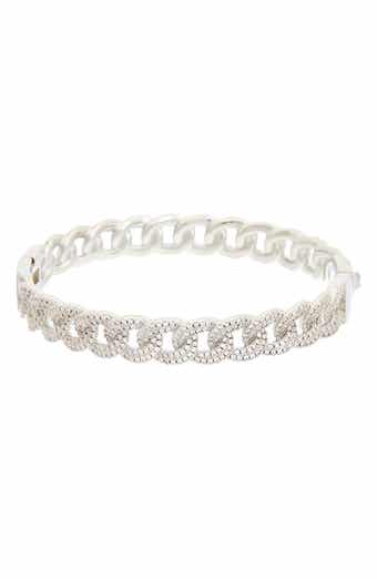 Cubic Zirconia Chain Link Bangle