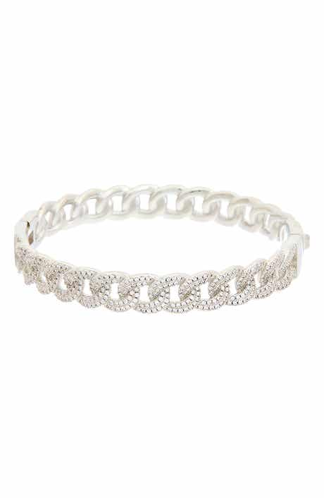 Cubic Zirconia Chain Link Bangle
