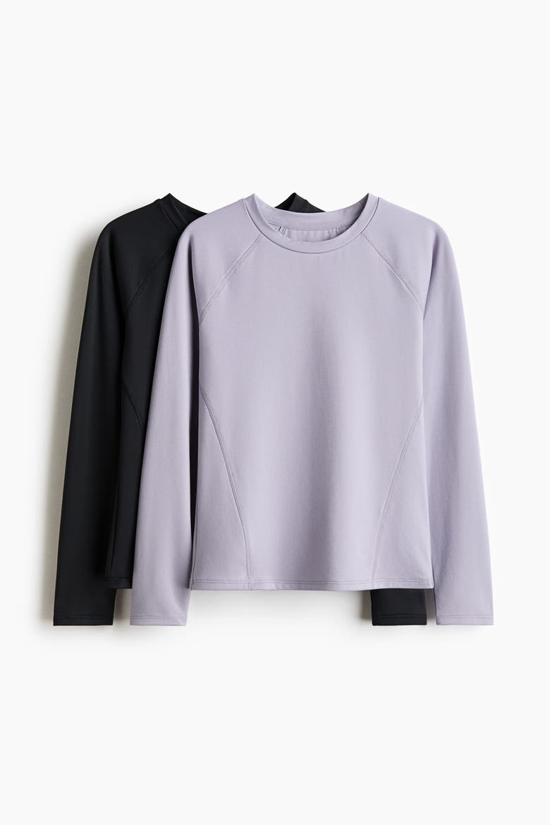 2-Pack Sports Shirts With Drymove, Main, color, Dusty lilac/black