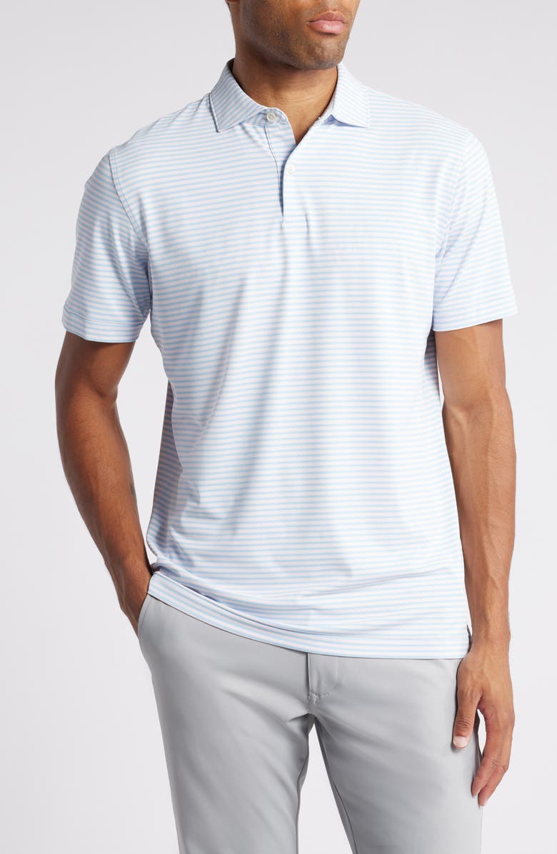 Peter Millar Crown Crafted Sawyer Stripe Performance Polo, Main, color, 
