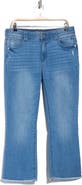Democracy Itty Bitty Flare Frayed Hem Crop Jeans