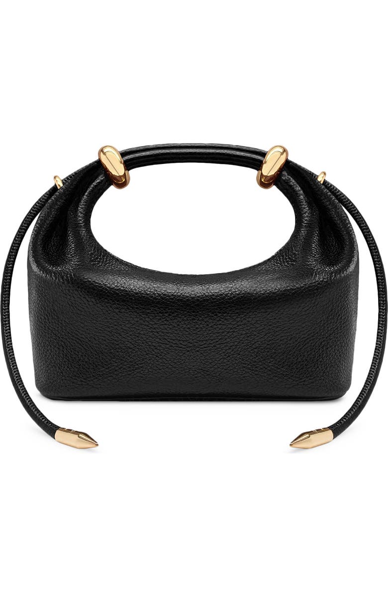JW PEI Ellie Metal Ring Clutch, Alternate, color, Black