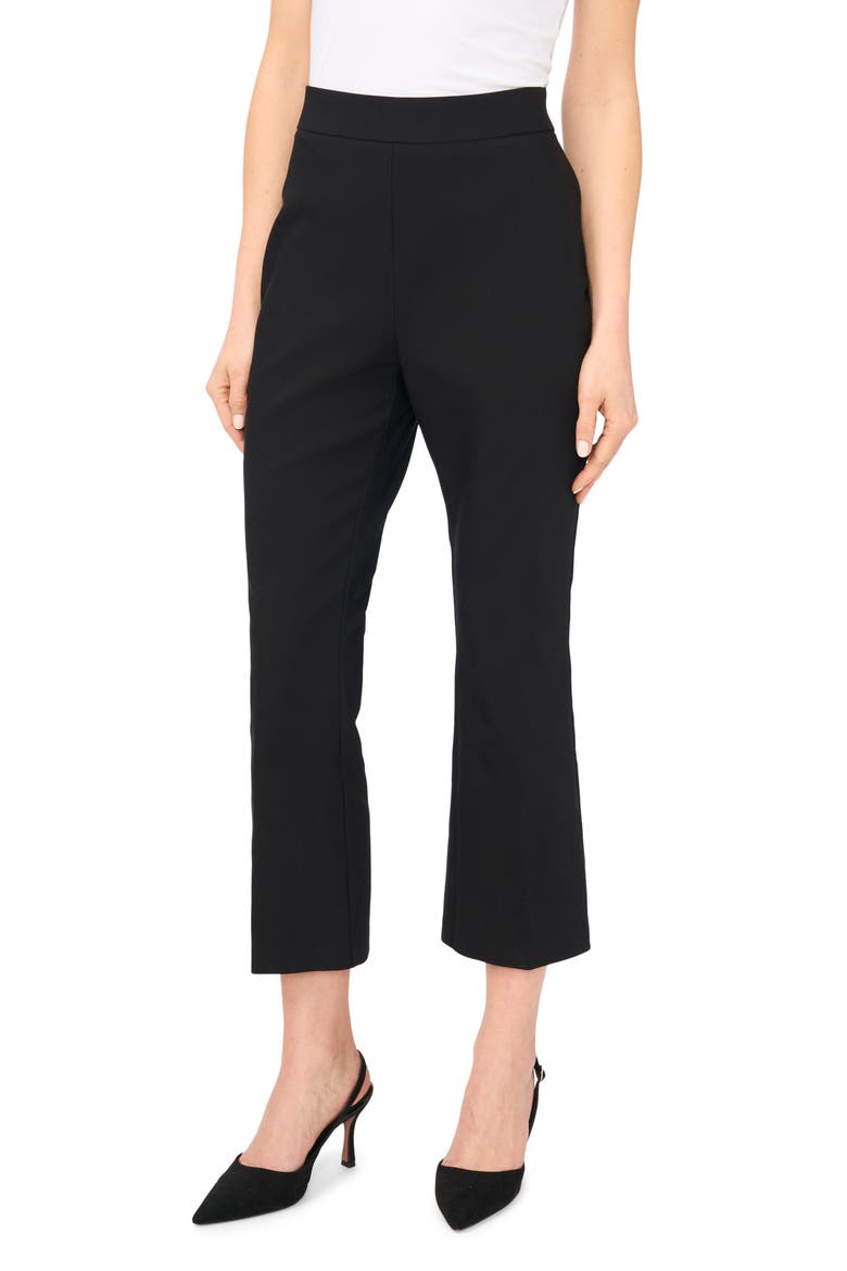 Ankle Kick Flare Pants, Alternate, color, RICH BLACK