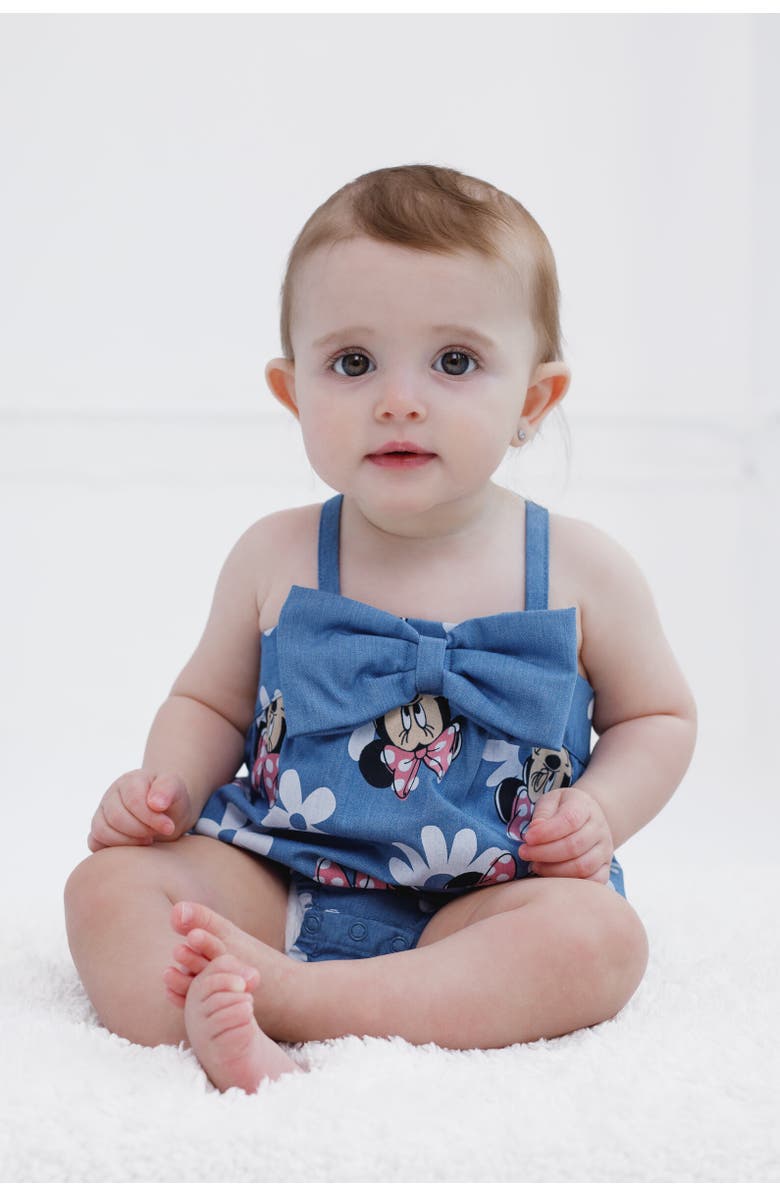 Disney Minnie Mouse Sleeveless Bubble Romper, Alternate, color, Blue