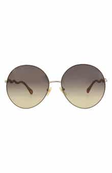 Core 62mm Oversize Round Sunglasses