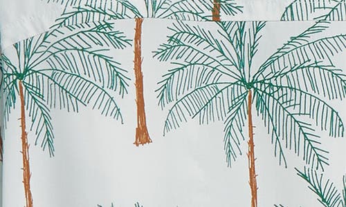 Jacquemus La Chemise Canevas Button-up Shirt In Print Palmtrees Drawing W
