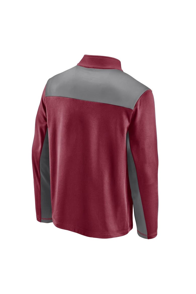 Men's Fanatics Branded Red Atlanta United FC Primary Logo 1/4-Zip Fleece Jacket, Alternate, color, Red
