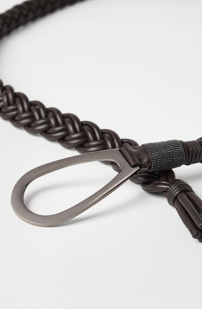 Brunello Cucinelli Nappa leather belt, Alternate, color, 