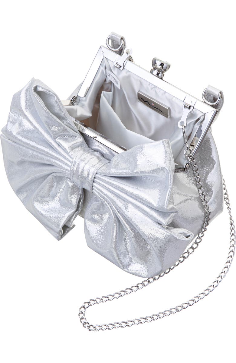 Nina Sienna Top Handle Bag, Alternate, color, Silver