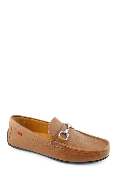 Central Park Leather Slip on Buckle Loafer