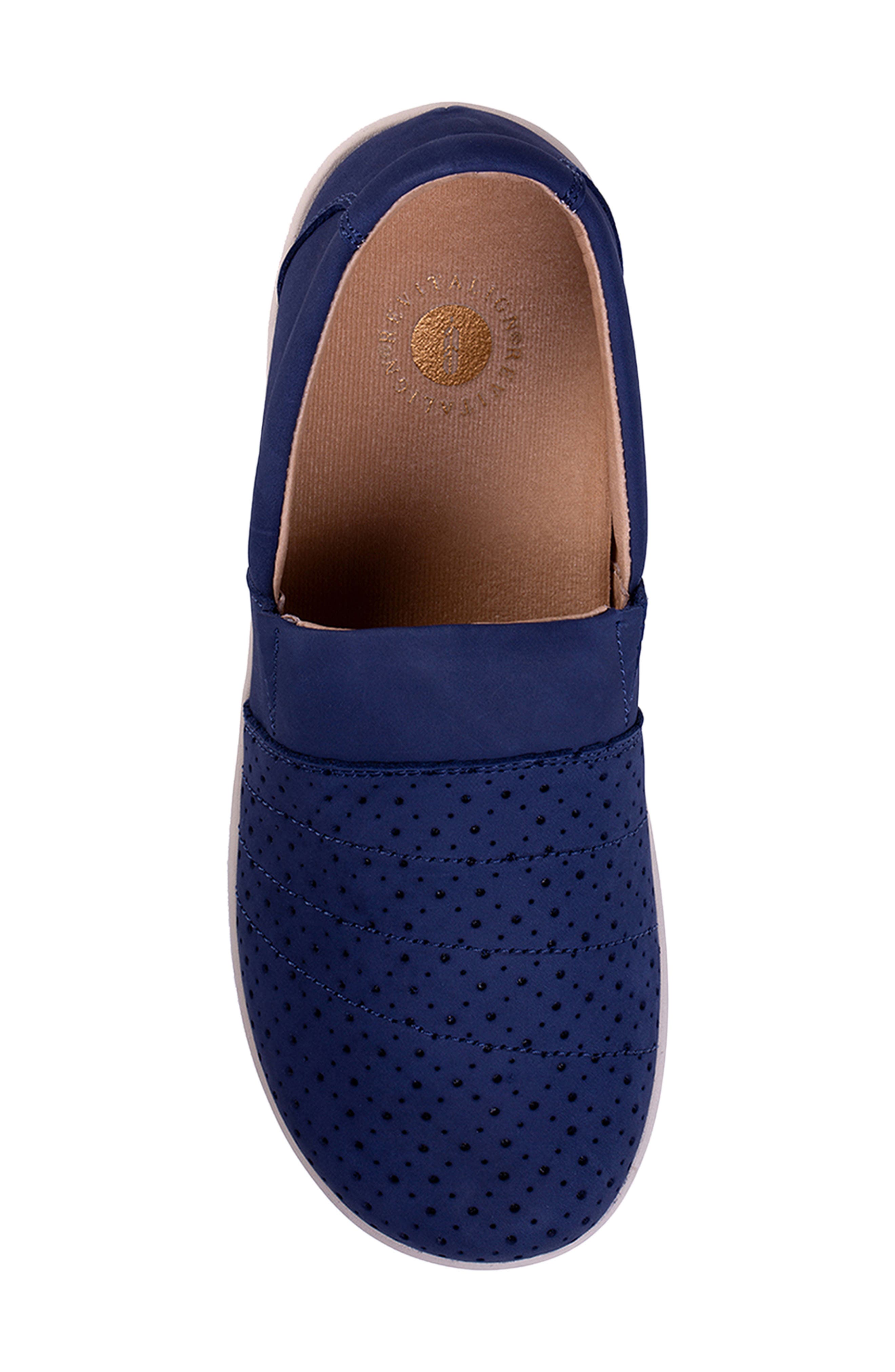 Ridgeway Leather Slip On Sneaker, Alternate, color, PEACOAT
