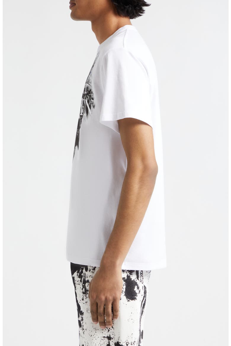 Dutch Flower Logo Graphic T-Shirt, Alternate, color, WHITE / BLACK
