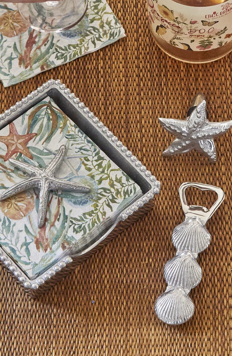 Mariposa Stacked Scalloped Shell Bottle Opener, Alternate, color, Stacked Scallop