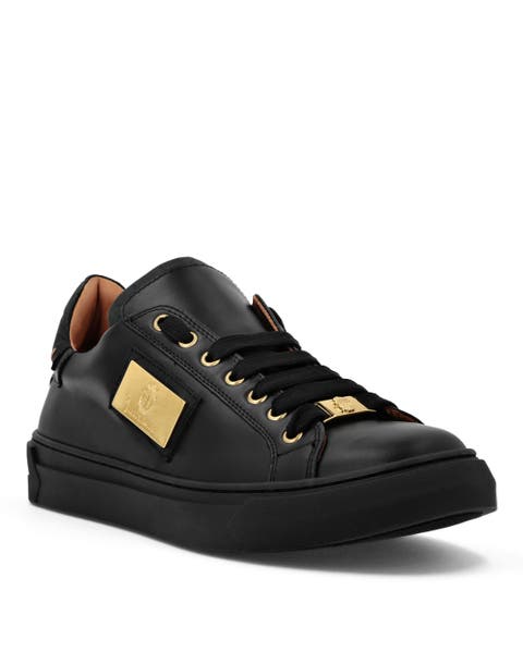 Croco Printed Nappa Leather Lo-Top Sneakers Men