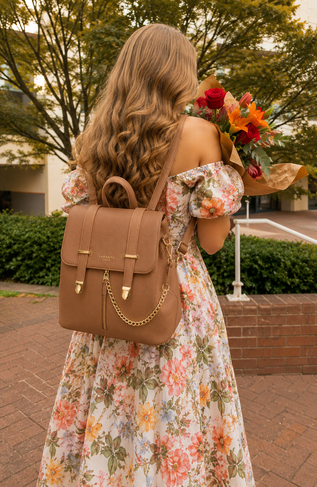 Agnes Vegan Backpack, Alternate, color, Brown
