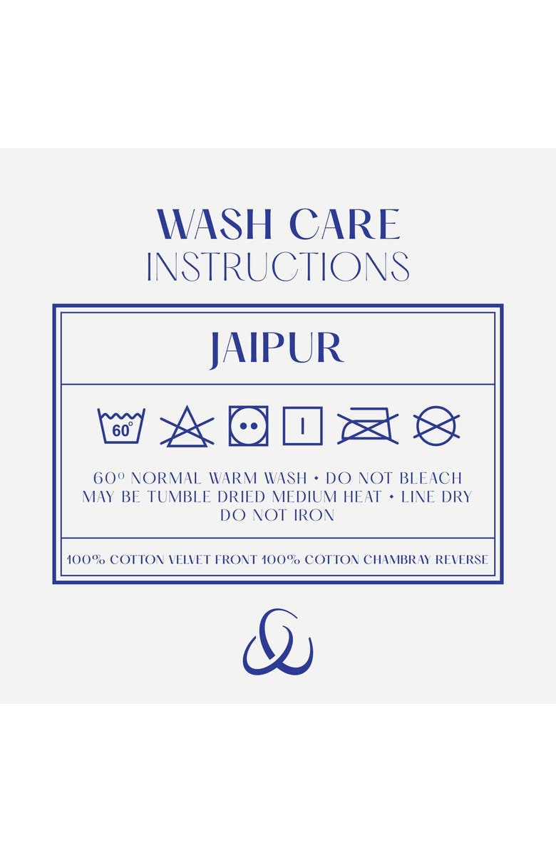 CHRISTY Jaipur Luxury Cotton Velvet Quilted Throw, Alternate, color, Hazelnut