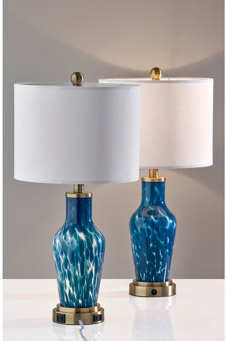 Grady Table Lamps, Alternate, color, ANTIQUE BRASS/ BLUE