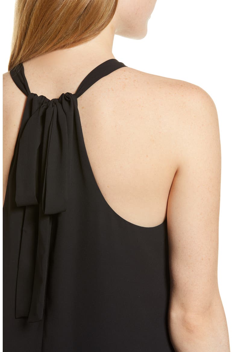 Gibson x Hi Sugarplum! Naples Swing Halter Dress (Nordstrom Exclusive), Alternate, color, BLACK