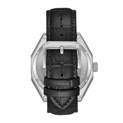 Heritor Automatic Antoni 24 Hour Mens Watch In Black