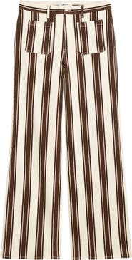 Madewell The Emmy Stripe Wide Leg Pants