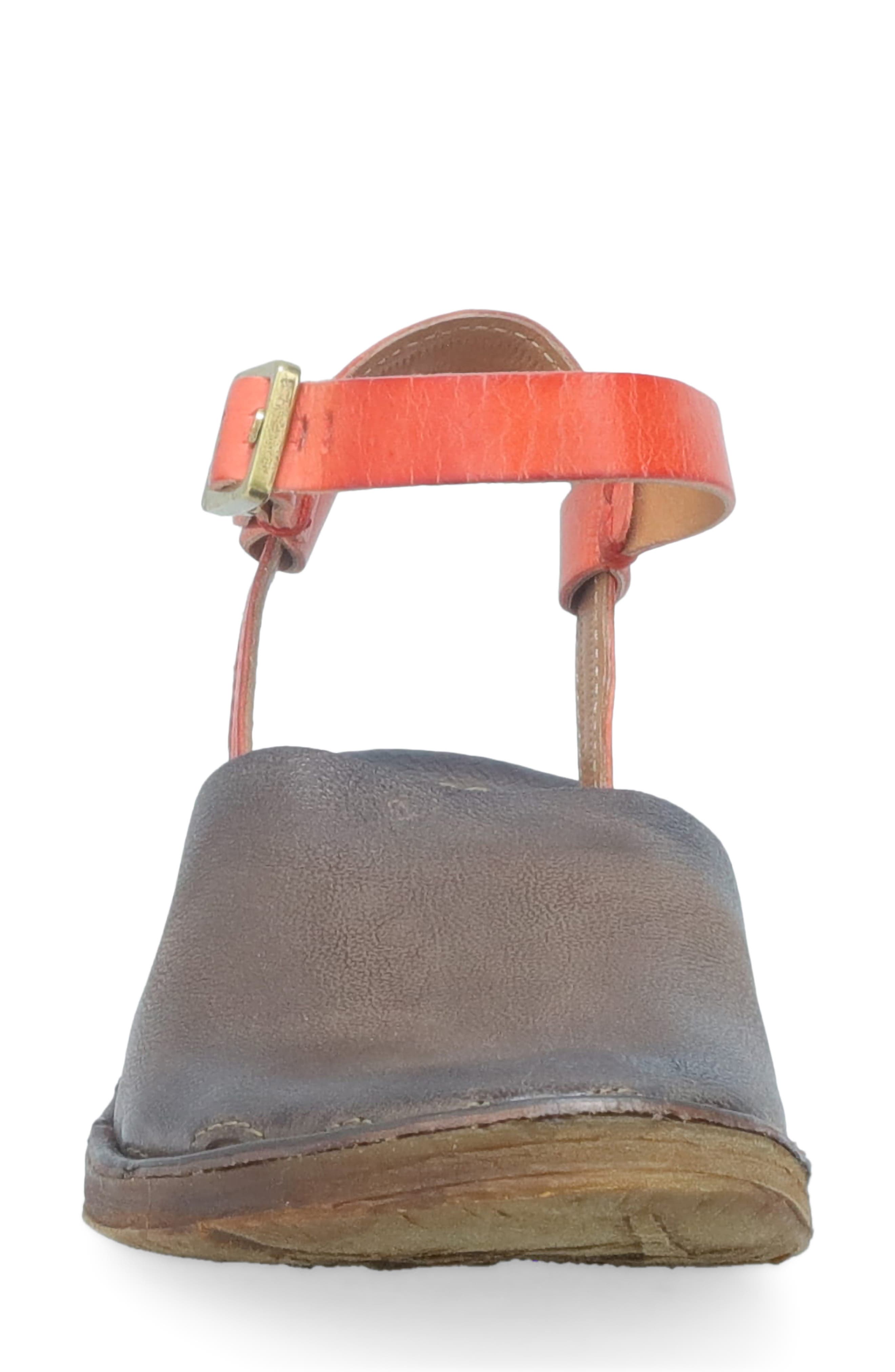 Rodrick Ankle Strap Flat, Alternate, color, CHOCOLATE