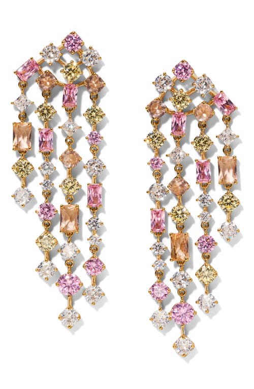 Nadri Sunshower Crystal Cascade Drop Earrings In Multi