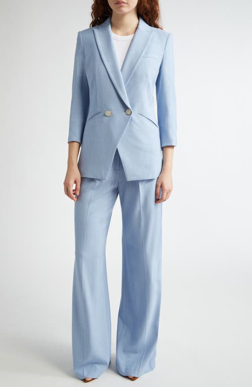 Veronica Beard Marbeau Wide-leg Pants In Bluebell