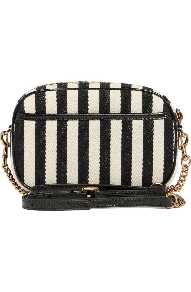 Kurt Geiger London Chiswick Stripe Small Camera Crossbody Bag, Alternate, color, Charcoal