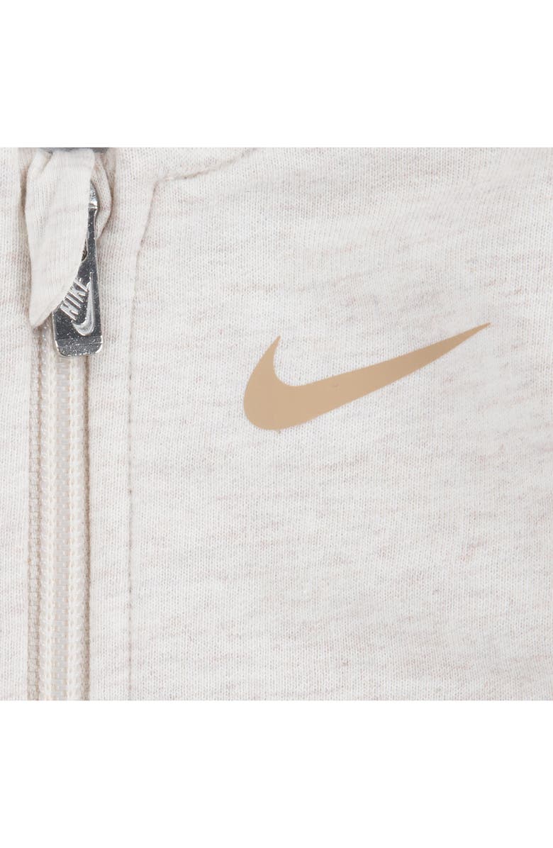 Nike Hooded French Terry Romper, Alternate, color, Pale Ivory Heather