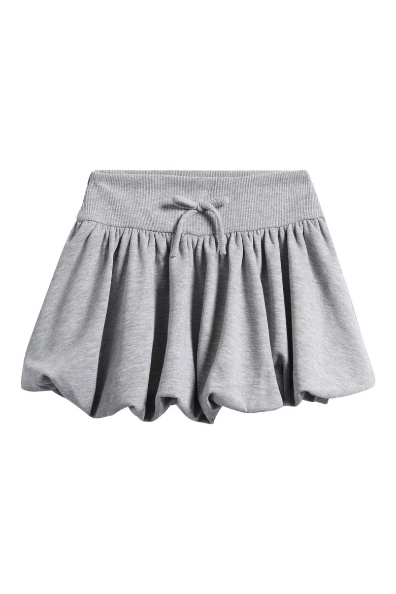 Bubble Hem Miniskirt, Main, color, HEATHER GREY