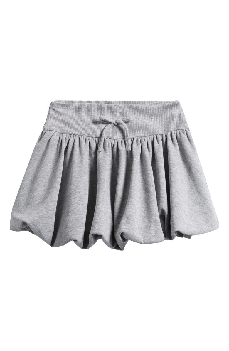 Good Luck Girl Bubble Hem Miniskirt, Main, color, Heather Grey