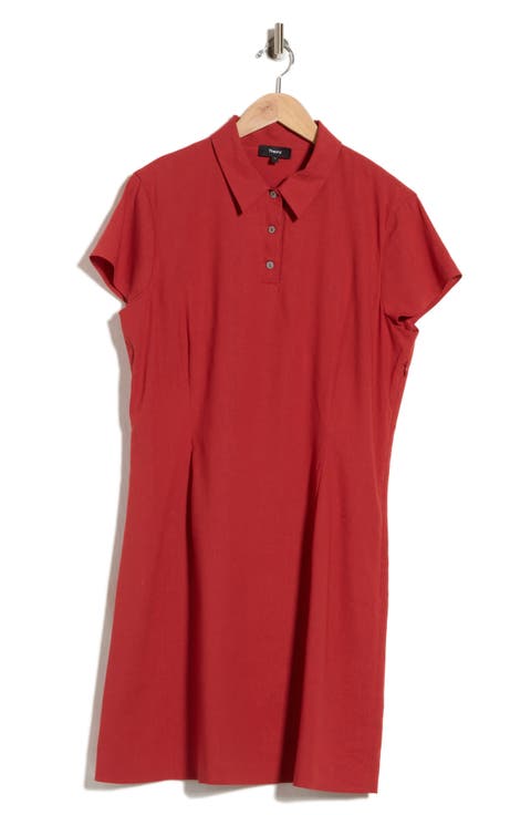 Cap Sleeve Polo Dress