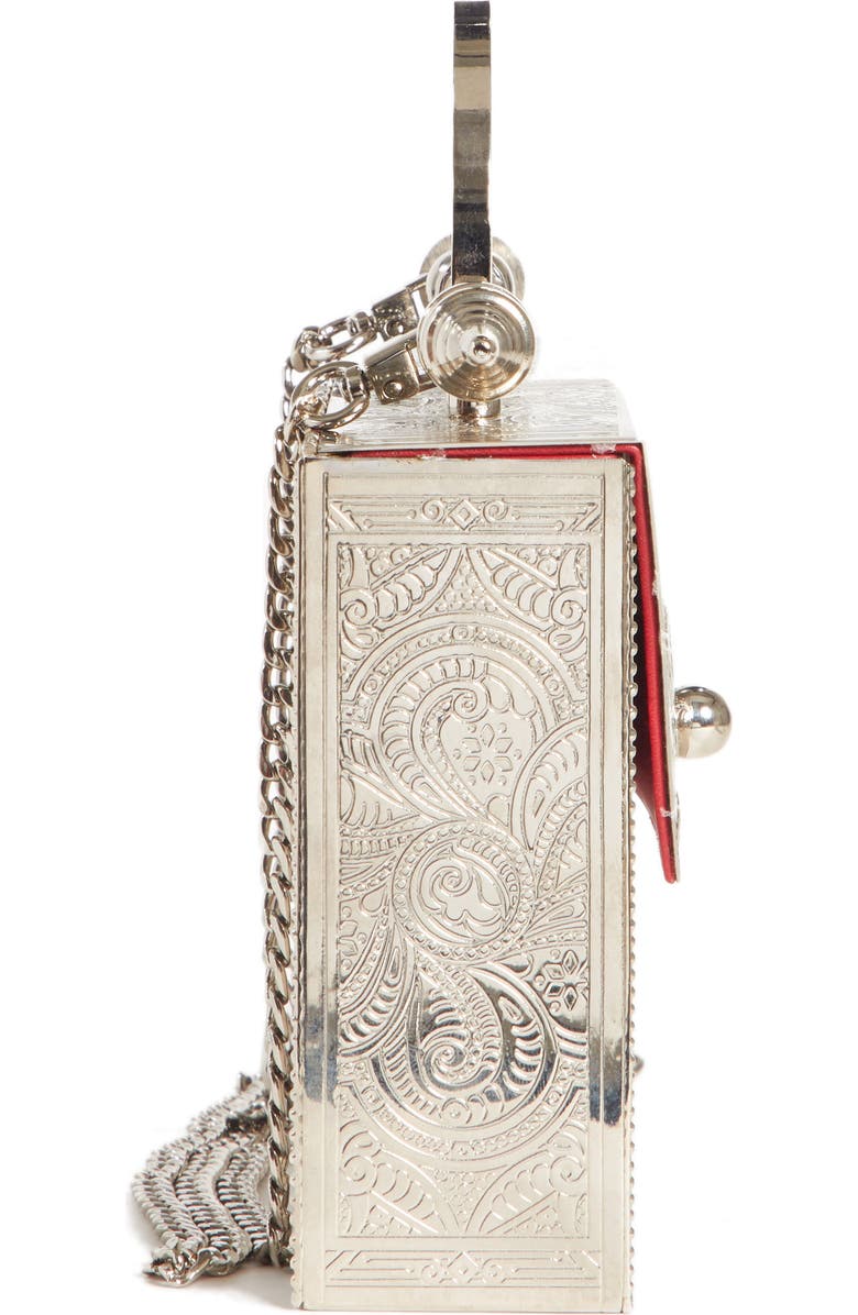 Okhtein Square Palmette Flower Minaudiere, Alternate, color,