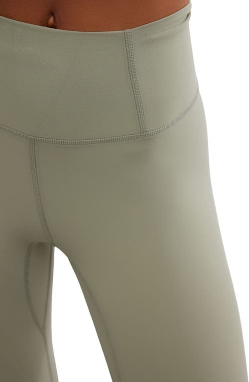 Free People Never Better Capri Leggings In Sage Stone