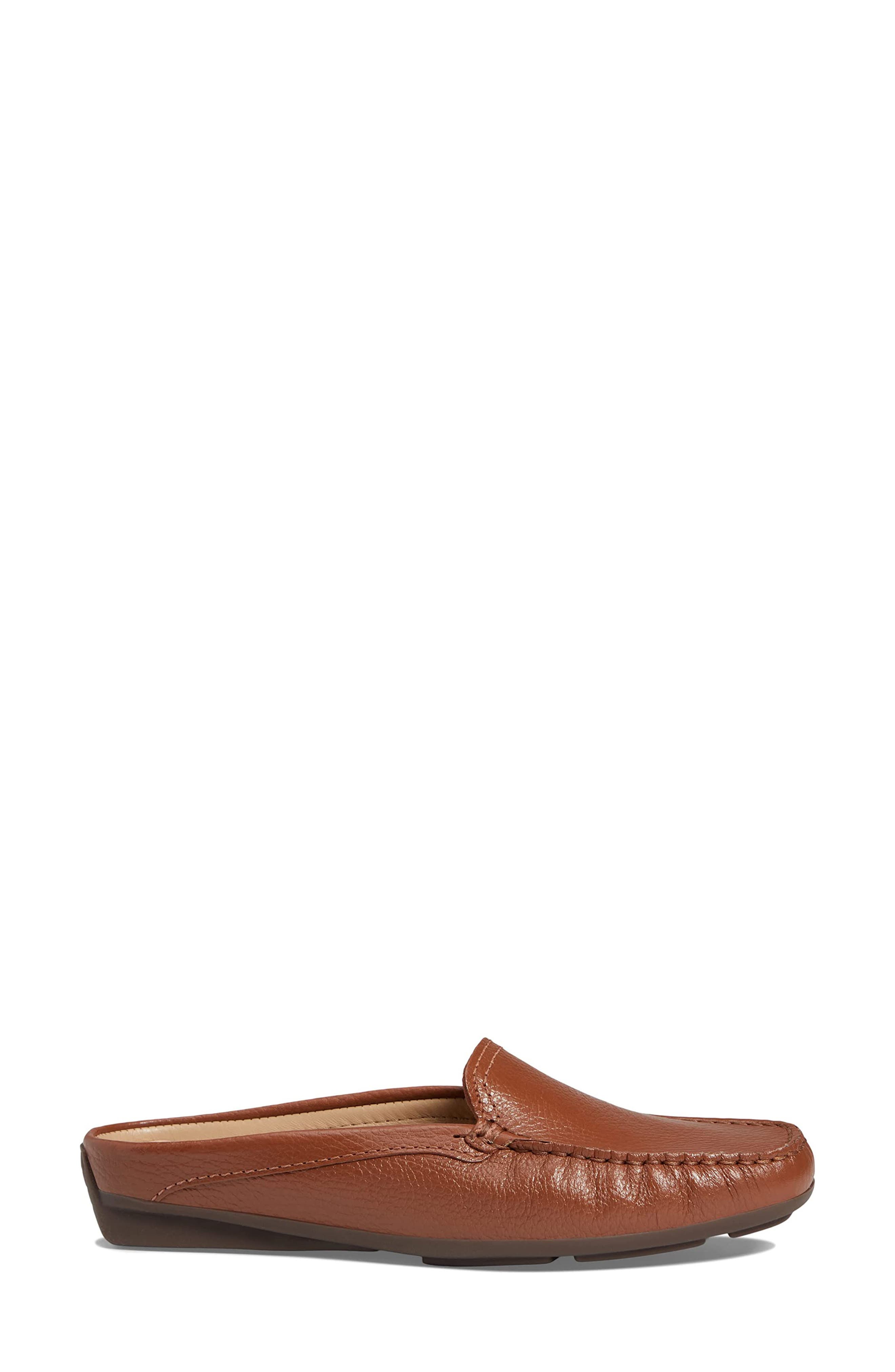 Marc Joseph New York Briarwood Court Leather Mule, Alternate, color, Cognac Grainy