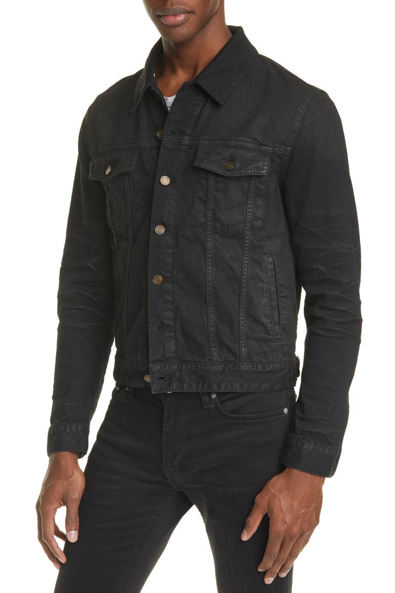 Classic Denim Jacket, Alternate, color, BLACK