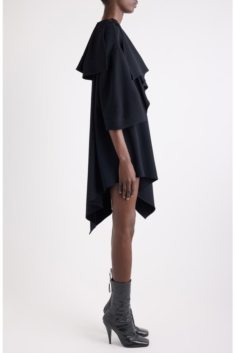 Bow Short Dress, Alternate, color, BLACK