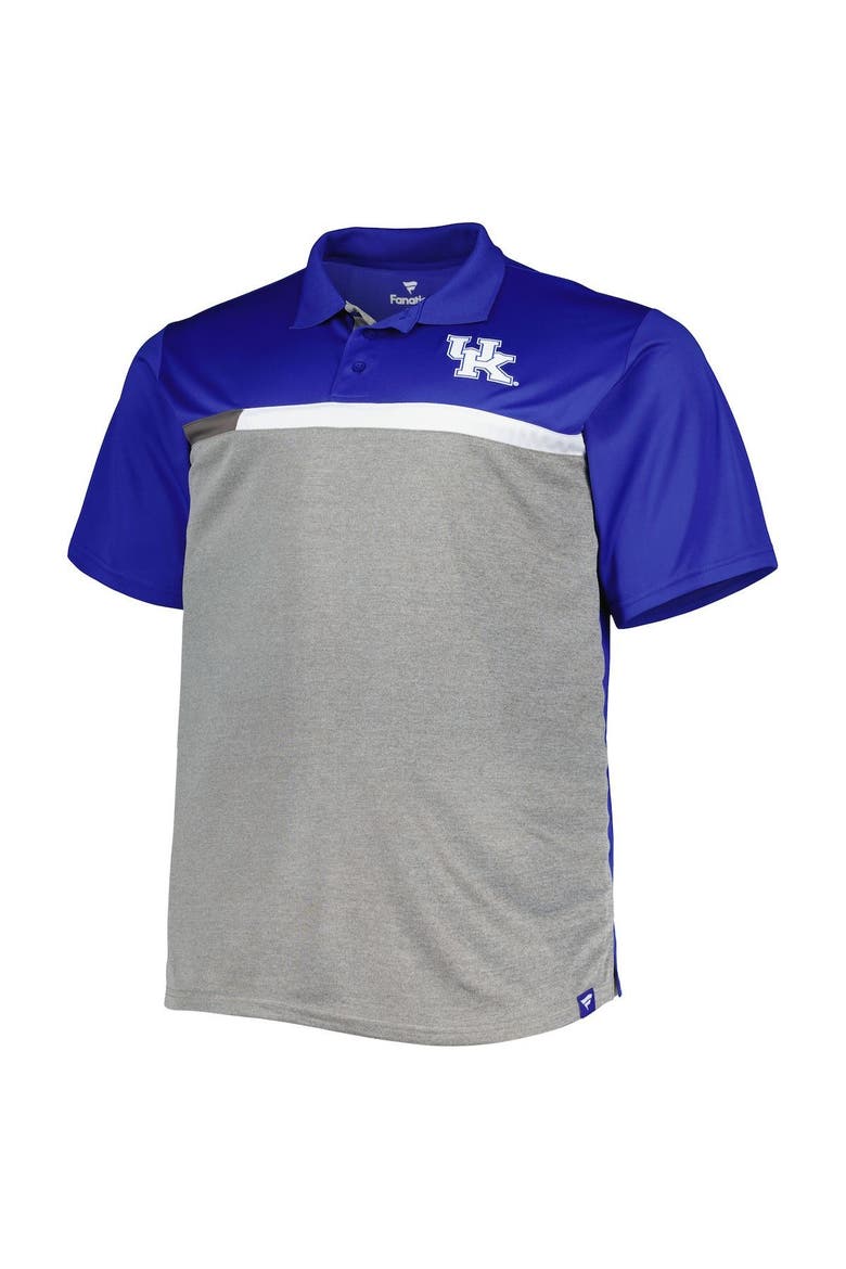 Men's Royal/Gray Kentucky Wildcats Big & Tall Polo, Alternate, color, Royal