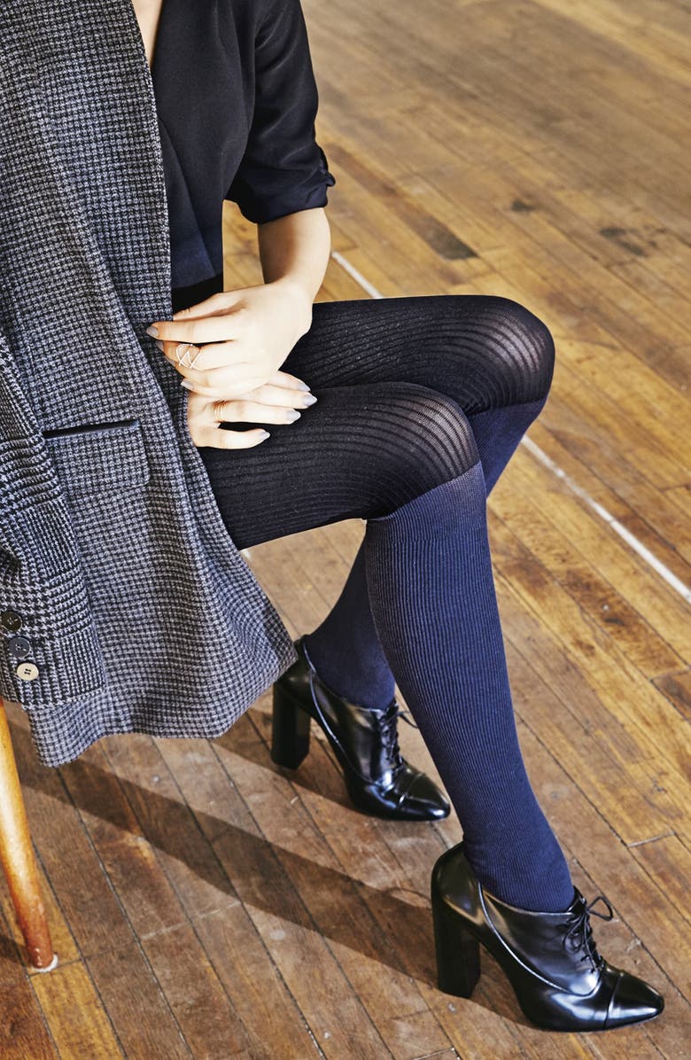 DKNY Colorblock Tights, Alternate, color,