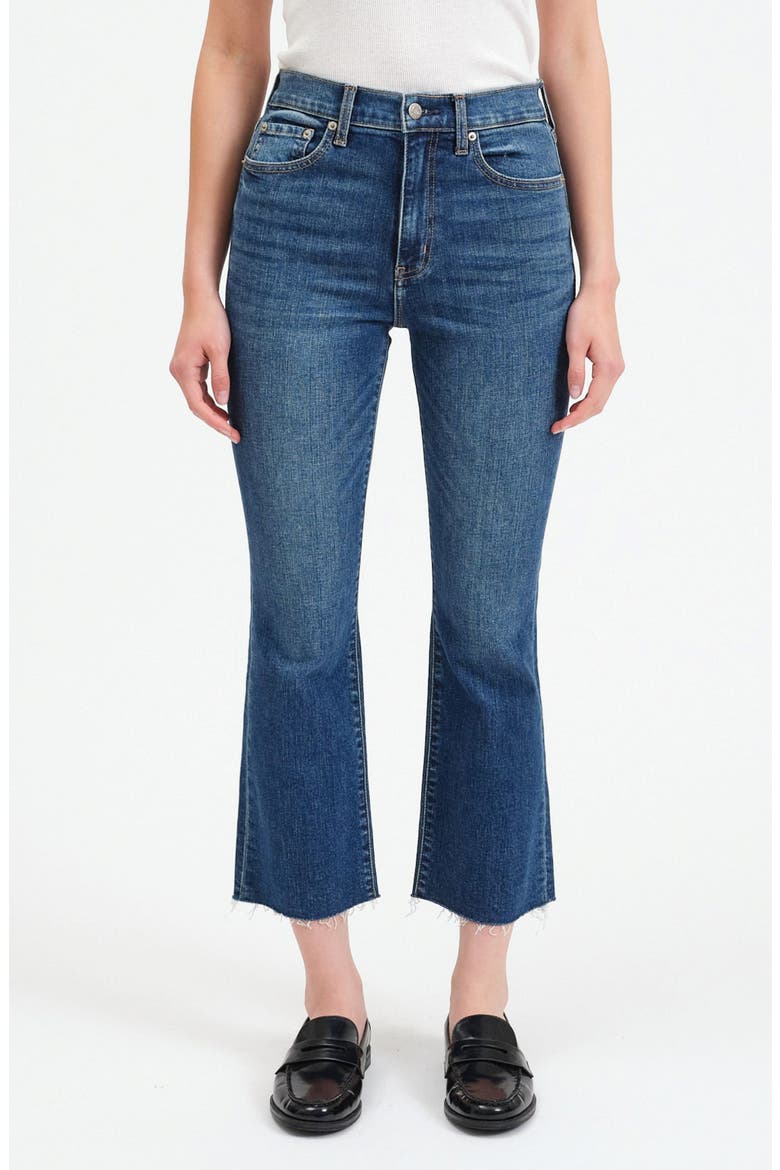 Shy Girl High Waist Crop Flare Jeans, Main, color, INFLUENCER