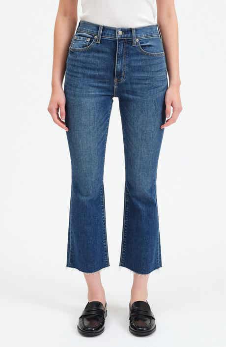 Shy Girl High Waist Crop Flare Jeans