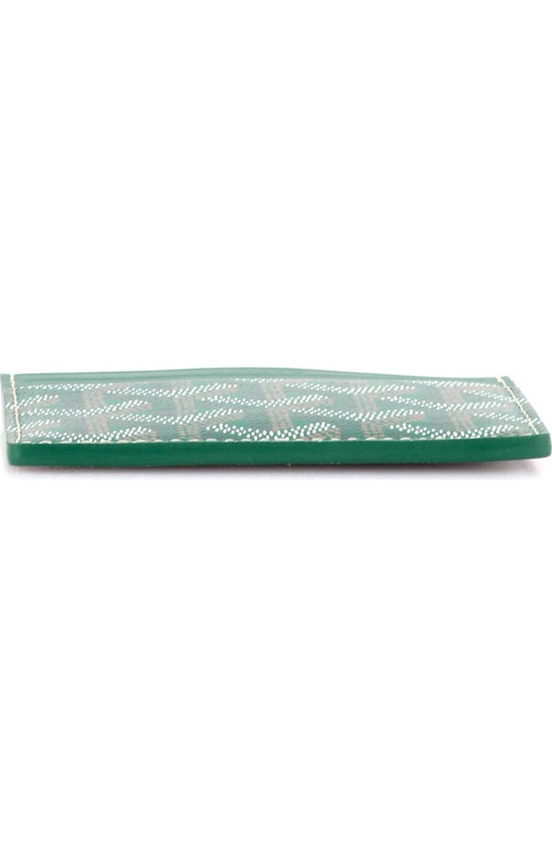 Pre-Owned Goyard Saint Sulpice Card Holder Coated Canvas, Alternate, color, Green