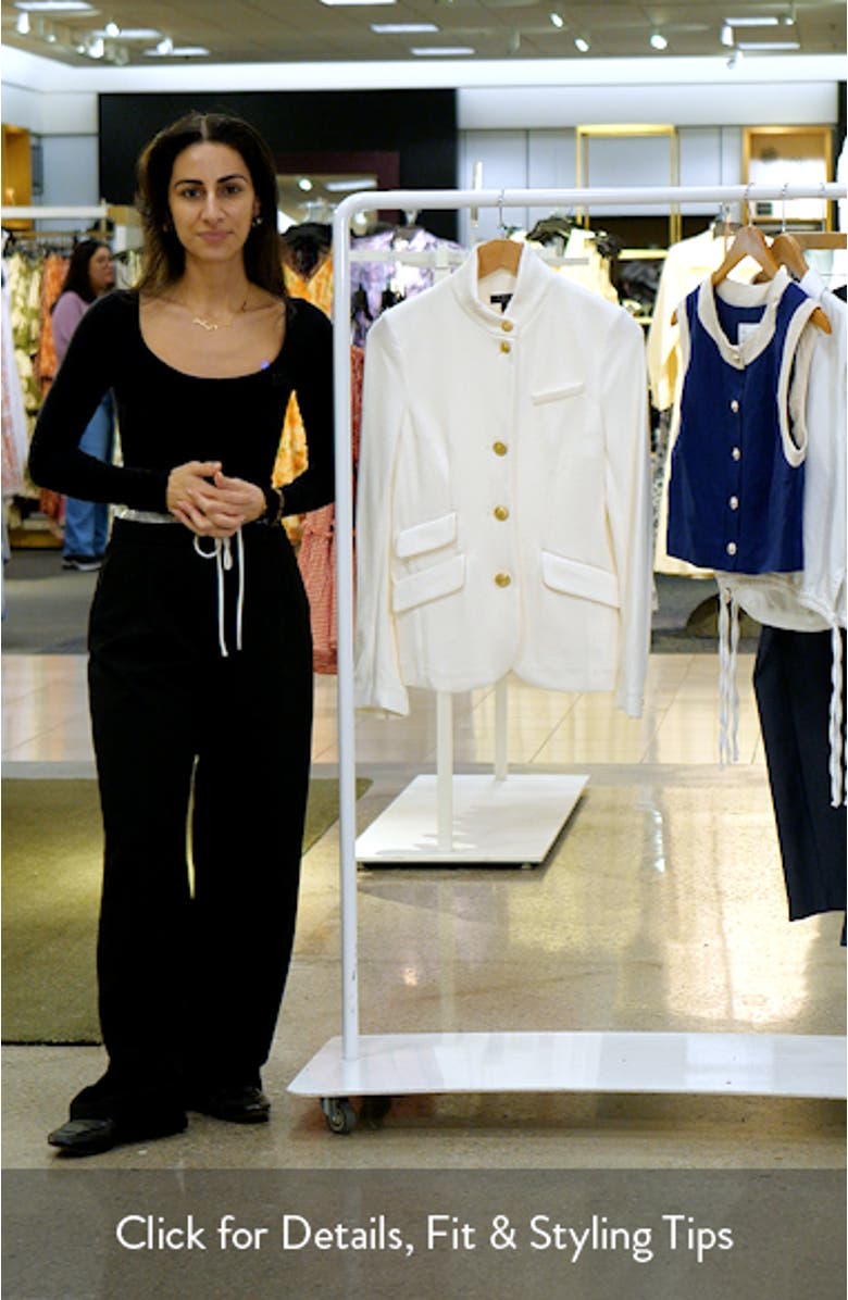 Slade Textured Knit Blazer, sales video thumbnail