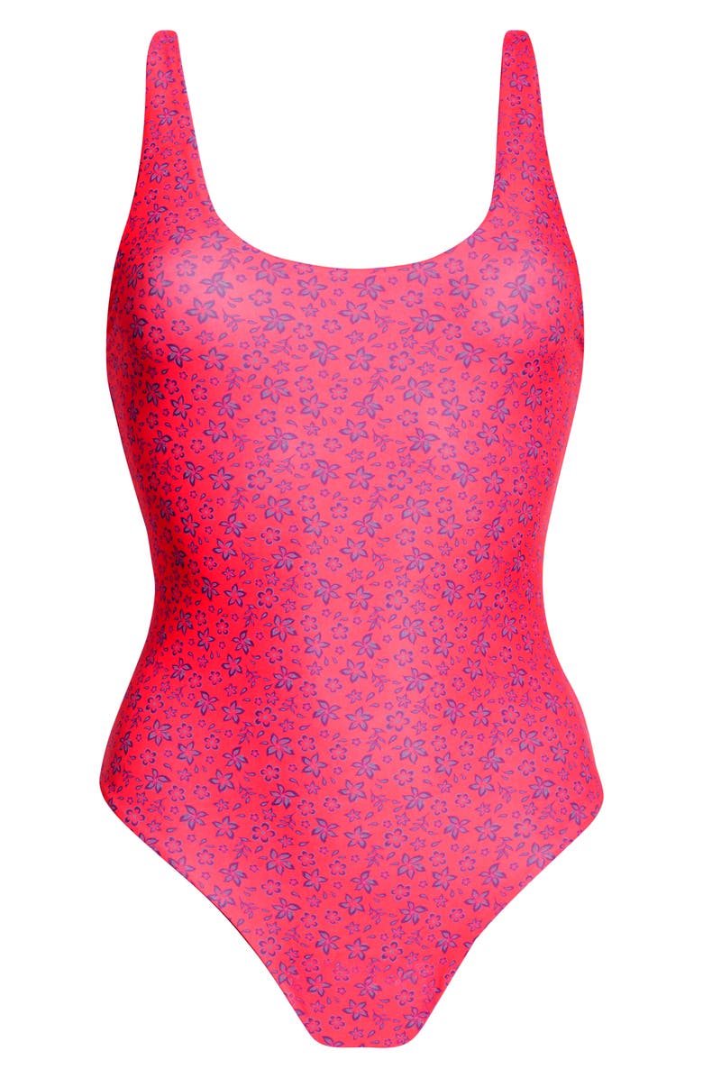 Kulani Kinis Cheeky One-Piece Swimsuit, Alternate, color, Kiss Me