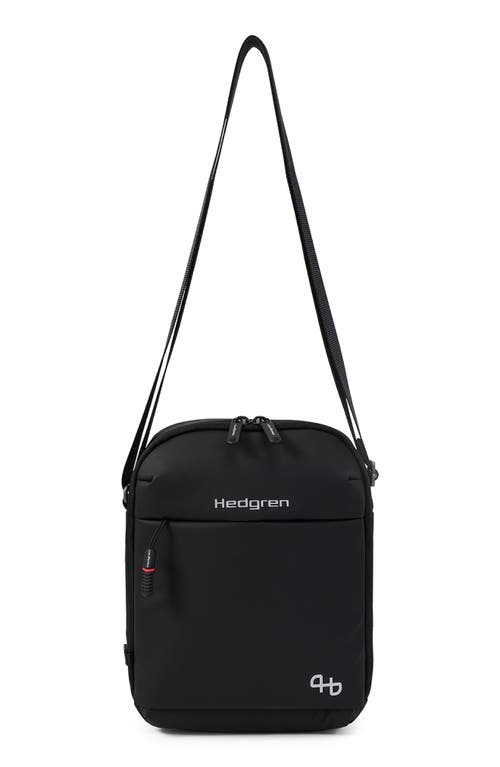 Hedgren Walk Rfid Water Repellent Crossbody Bag In Black