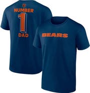 Logo Athletic Men's Logo Athletic Navy Chicago Bears #1 Dad Jersey T-Shirt